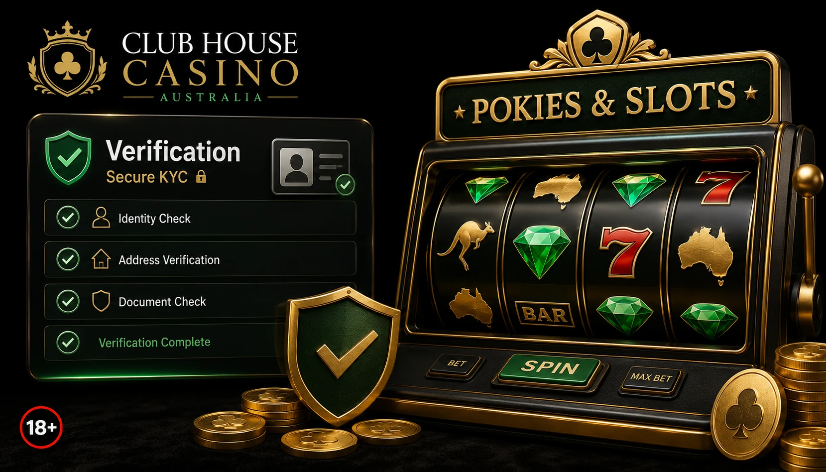 Club House Casino Australia pokies and slots lobby with 4,847 titles from top providers
